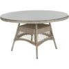 Brafab Kamomill Dining Table Ø130x73 Cm, Beige