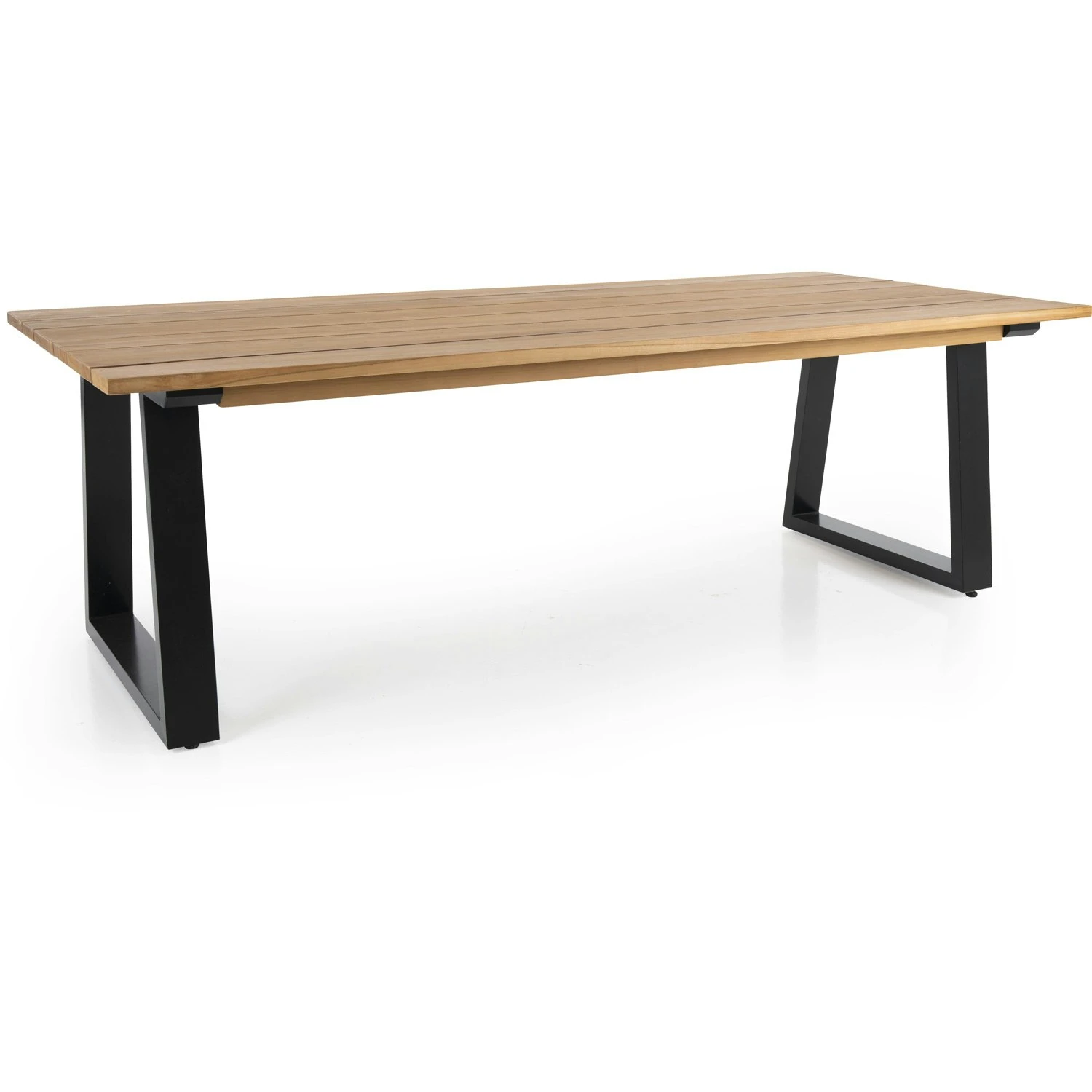 Brafab Laurion Dining Table 230x100, Teak/Black Alu 1 Brafab Laurion Dining Table 230x100, Teak/Black Alu