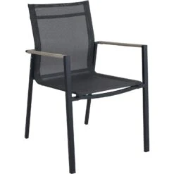 Brafab Lyra Dining Chair, Black/Grey