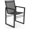 Brafab Vevi Dining Chair, Black/Alu