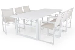 Brafab Vevi Dining Chair, White/Alu -Exterique Sales Store brafab vevi dining chair 12