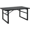 Brafab Vevi Dining Table 160x90 Cm Aluminium, Black