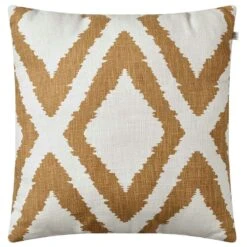 Diamond Cushion 50x50 Cm, Beige / Off White