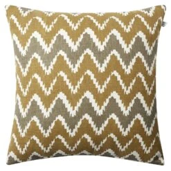 Ikat Bangalore Outdoor Cushion 50x50 Cm, Beige/Shitake