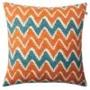 Ikat Bangalore Outdoor Cushion 50x50 Cm, Apricot Orange/Heaven Blue