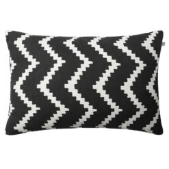 Exterique Sales Store 11 Ikat Sema Outdoor Cushion 40x60 Cm, Black