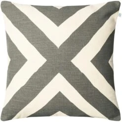 Impal Cushion Outdoor 50x50 Cm, Grey / Off-white