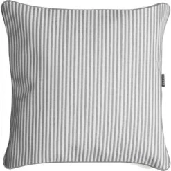 Narrow Stripe Cushion 45x45 Cm, Grey