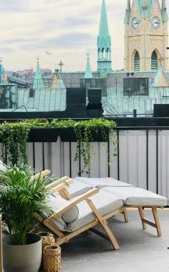 Narrow Stripe Sunbed Cushion 60x186 Cm, Grey -Exterique Sales Store diyti narrow stripe sunbed cushion 60x186 cm 2