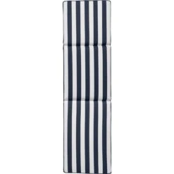 Wide Stripe Deck Chair Cushion 50x186 Cm, Navy