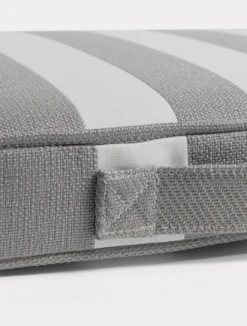 Wide Stripe Boat Cushion 40x45 Cm, Grey 6 Wide Stripe Boat Cushion 40x45 Cm, Grey -Exterique Sales Store diyti wide stripe boat cushion 40x45 cm 1