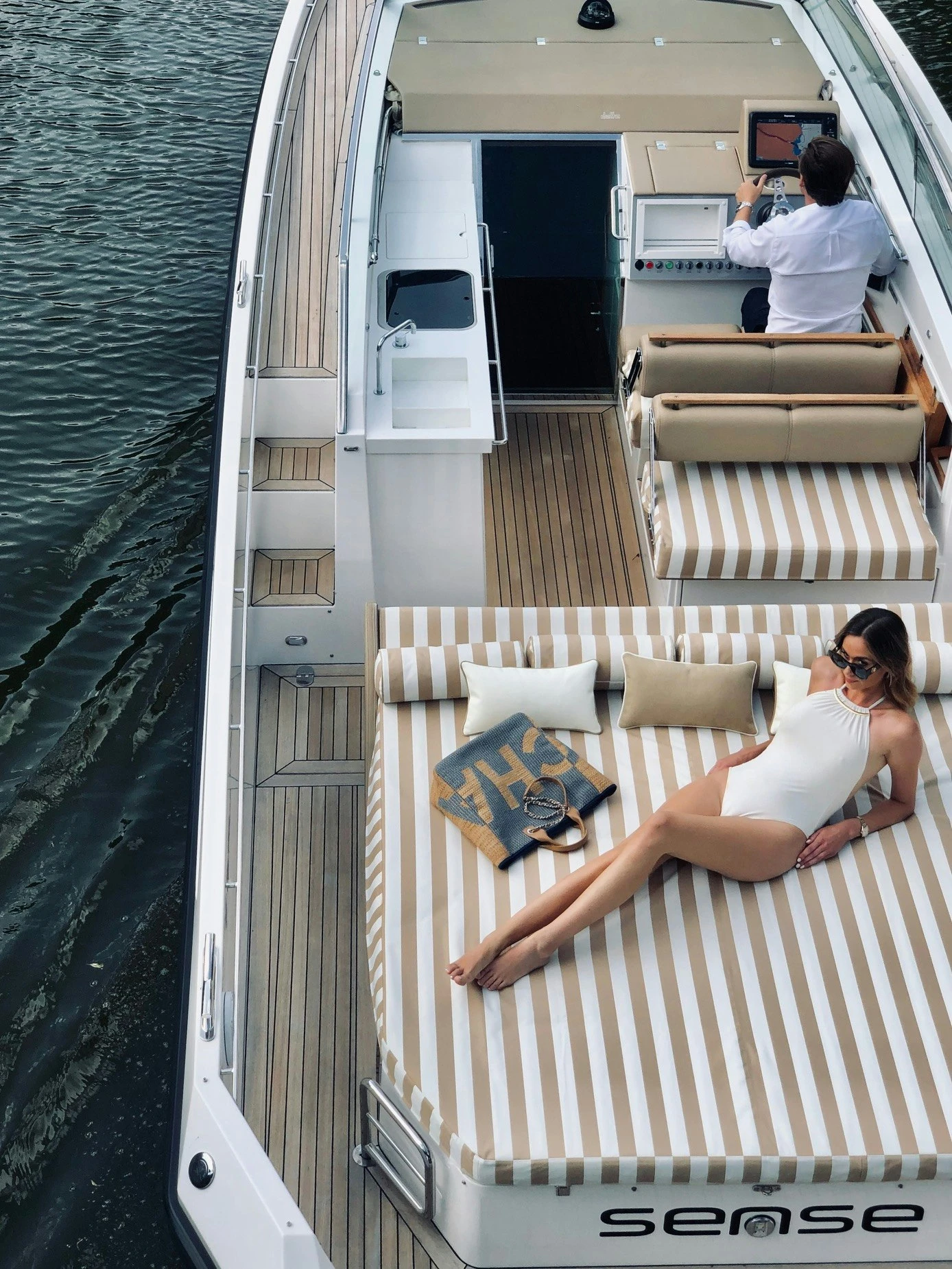 Wide Stripe Cushion 17x45 Cm, Beige 3 Wide Stripe Cushion 17x45 Cm, Beige - Image 3