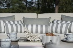 Wide Stripe Cushion 25x45 Cm, Grey 7 Wide Stripe Cushion 25x45 Cm, Grey -Exterique Sales Store diyti wide stripe cushion 25x45 cm 2