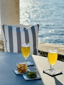 Wide Stripe Cushion 45x45 Cm, Grey -Exterique Sales Store diyti wide stripe cushion 45x45 cm 1