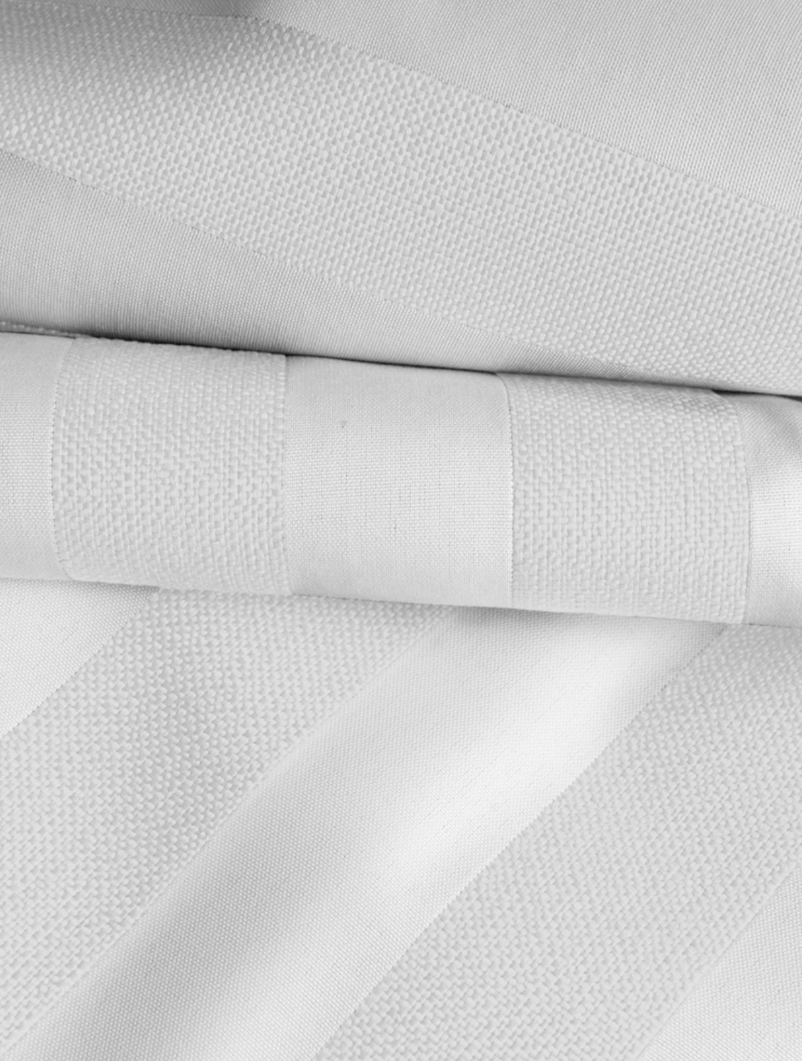 Wide Stripe Sunbed Cushion 60x186 Cm, White 3 Wide Stripe Sunbed Cushion 60x186 Cm, White - Image 3