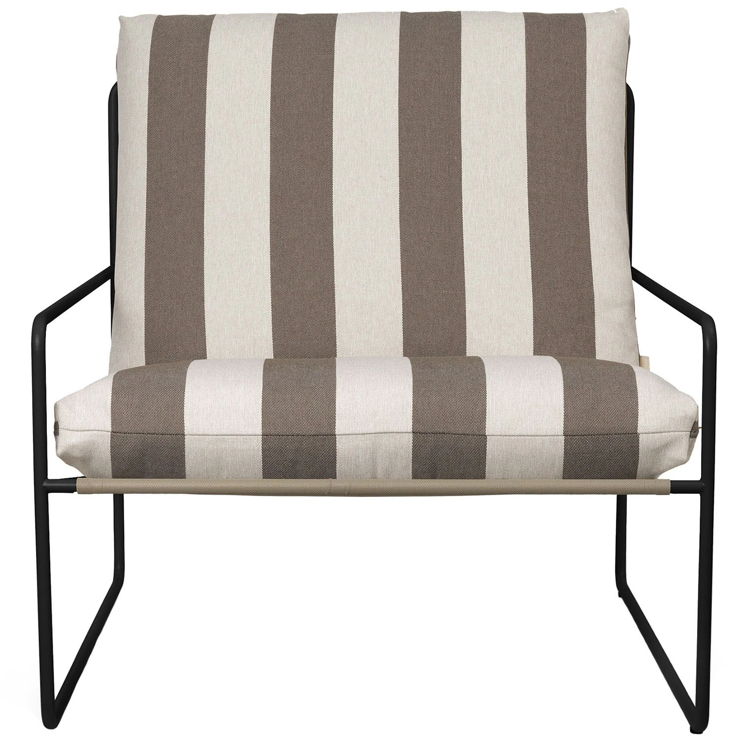Ferm LIVING Desert Stripe Armchair Black/Chocolate 1 Ferm LIVING Desert Stripe Armchair Black/Chocolate