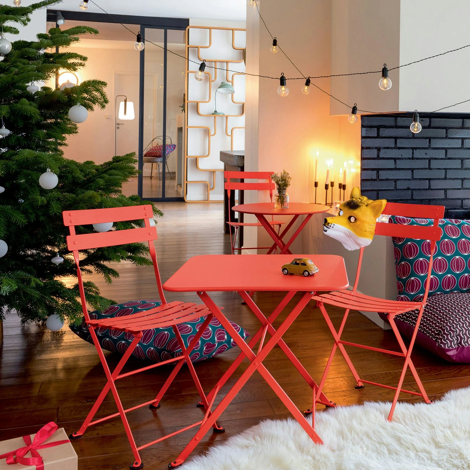 Bistro Table 57x57 Cm, Pink Praline 6 Bistro Table 57x57 Cm, Pink Praline - Image 6