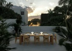 Gubi Atmosfera Dining Table, 105x281 Cm -Exterique Sales Store gubi atmosfera dining table teak 209x105 4