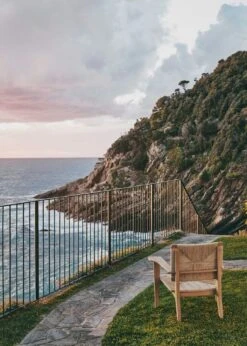 Gubi F-Chair Outdoor Lounge Chair Teak -Exterique Sales Store gubi f chair outdoor lounge chair 5