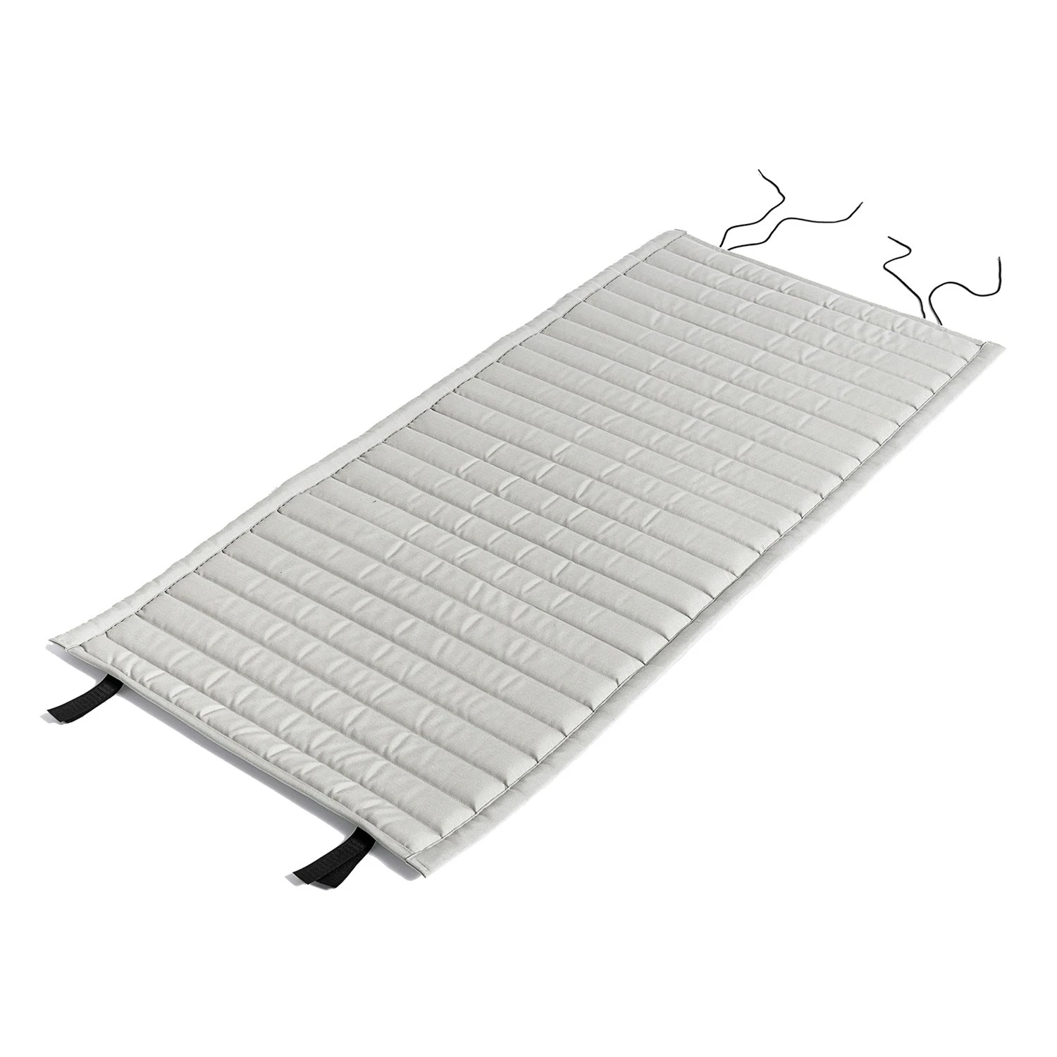 Hay Palissade Cushion Quilted Lounge Chair Low, Sky Grey 1 Hay Palissade Cushion Quilted Lounge Chair Low, Sky Grey