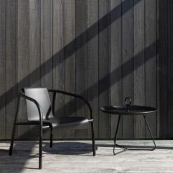 NAMI Lounger, Black -Exterique Sales Store houe nami lounge chair monocolor olive green 5