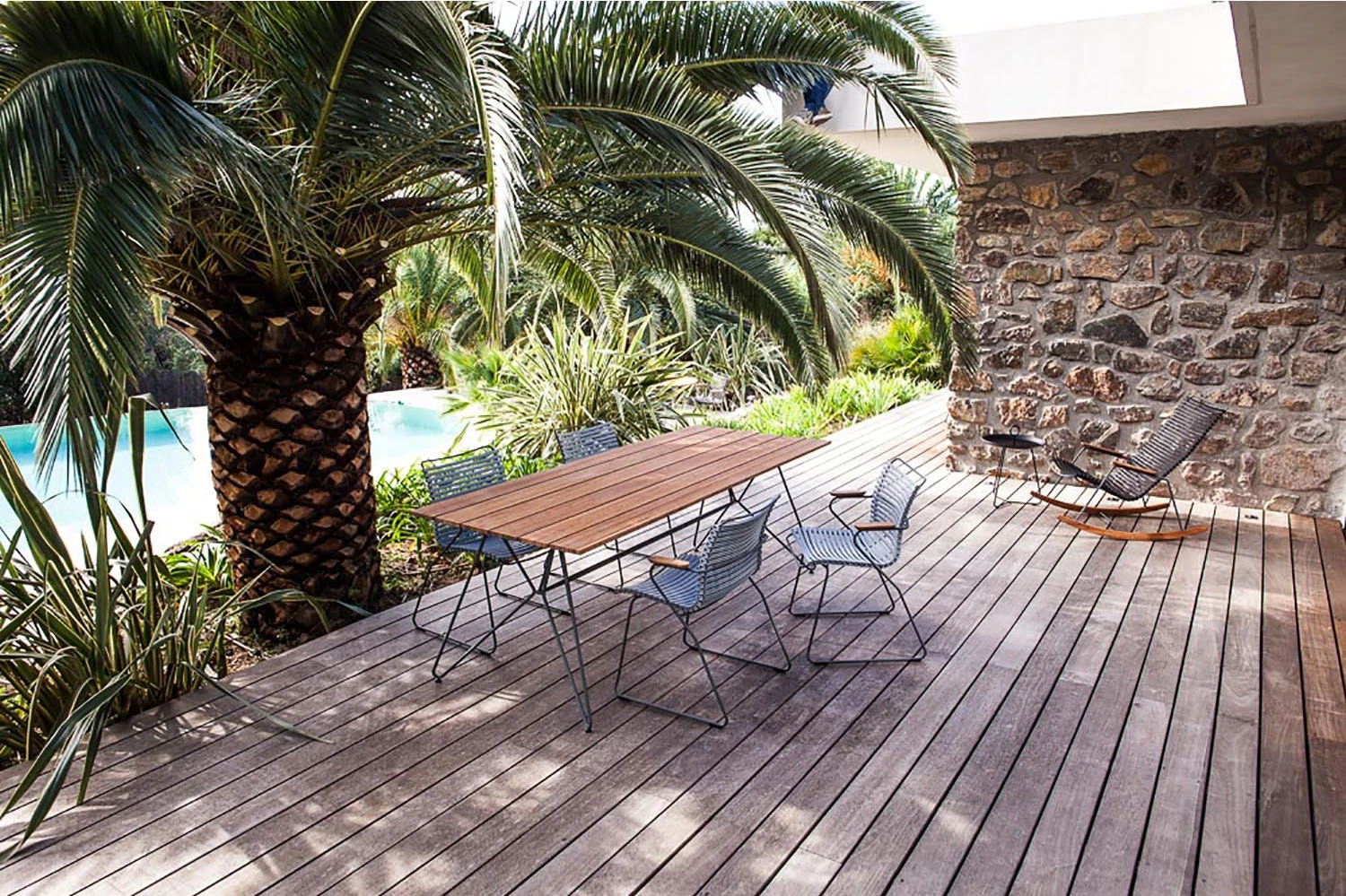 Sketch Dining Table 160 Cm, Bamboo/Grey 2 Sketch Dining Table 160 Cm, Bamboo/Grey - Image 2