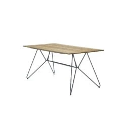 Sketch Dining Table 160 Cm, Bamboo/Grey