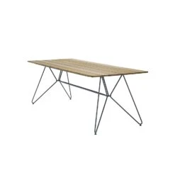 Sketch Dining Table 220 Cm, Bamboo/Grey