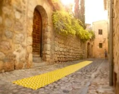 Honey Rug 70x225 Cm, Mustard/Vanilla -Exterique Sales Store pappelina honey rug mustard vanilla 2