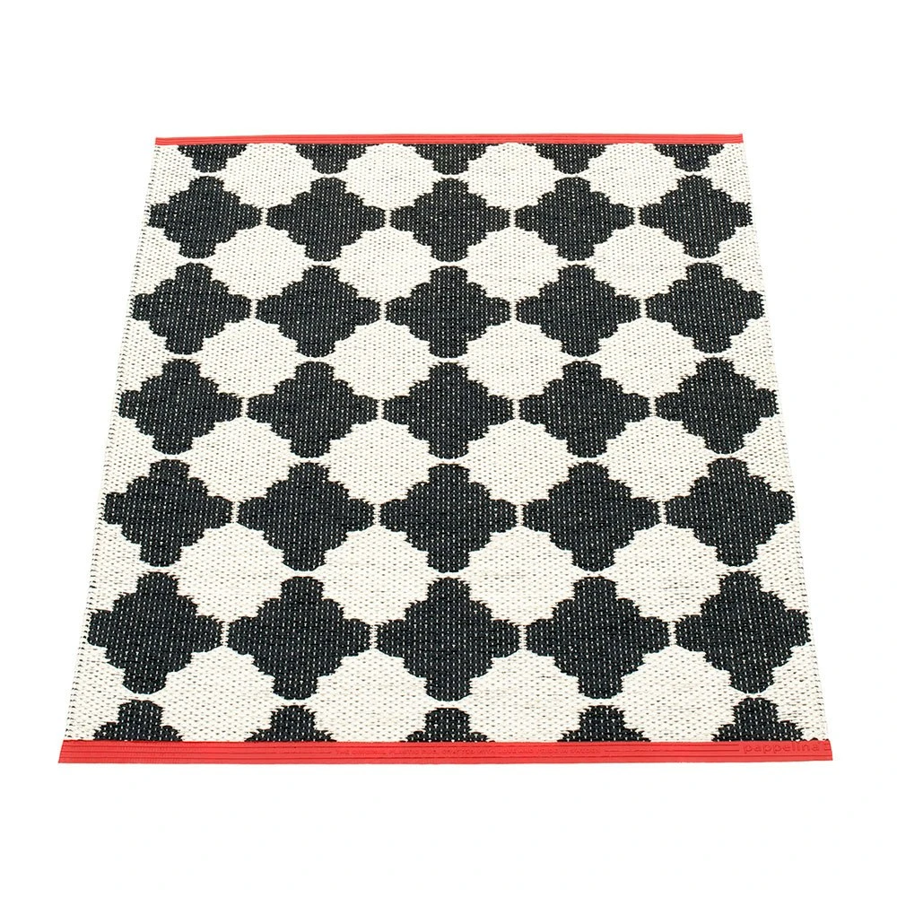 Marre Rug 70x90 Cm, Black/Vanilla/Coral 1 Marre Rug 70x90 Cm, Black/Vanilla/Coral