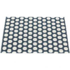 Noa Rug Dark Blue / Vanilla / Warm Grey, 50x70 Cm