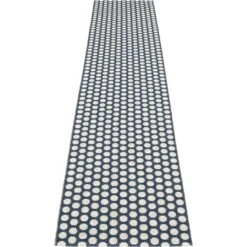 Noa Rug Dark Blue / Vanilla / Warm Grey, 70x350 Cm