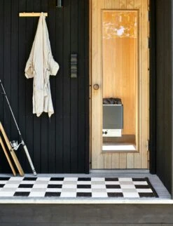 Pix Rug Black / Vanilla / Beige, 70x300 Cm -Exterique Sales Store pappelina pix rug black vanilla beige 2 1