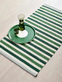 Teo Rug Dark Green / Grass Green / Vanilla, 70x240 Cm -Exterique Sales Store pappelina teo rug dark green grass green vanilla 1