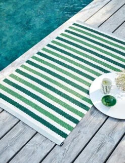 Teo Rug Dark Green / Grass Green / Vanilla, 70x300 Cm -Exterique Sales Store pappelina teo rug dark green grass green vanilla 2 1