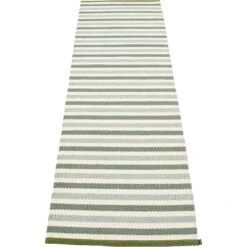 Teo Rug Sage / Army / Vanilla, 70x240 Cm