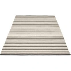 Teo Rug Warm Grey / Charcoal / Vanilla, 140x200 Cm