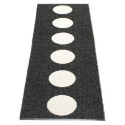 Vera Rug 70x375 Cm, Black/Vanilla