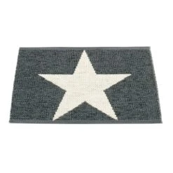 Viggo Small One Doormat 50x70 Cm, Black/Vanilla